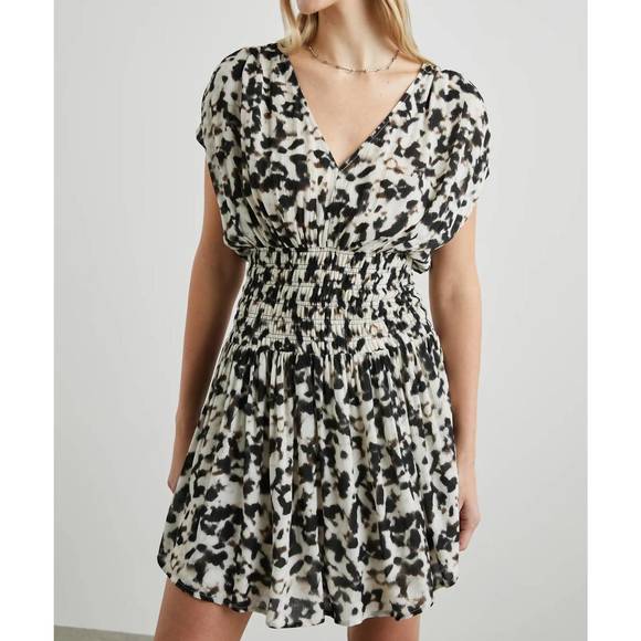 NEW RAILS siera dress in blurred cheetah
